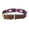 Hundehalsband Weatherbeeta Leder Polo - Marron Cowdray / Violett / Violett