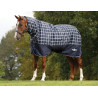 Decke 200g Saxon Defiante Combo 600D - Marineblau kariert