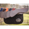Filz- und Leder-Sattelpads Jump’In - Rot