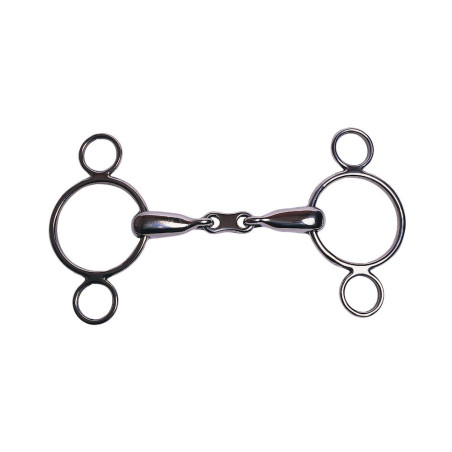 Holländisches Gebiss doppelt gebrochen 2 Ringe Korsteel