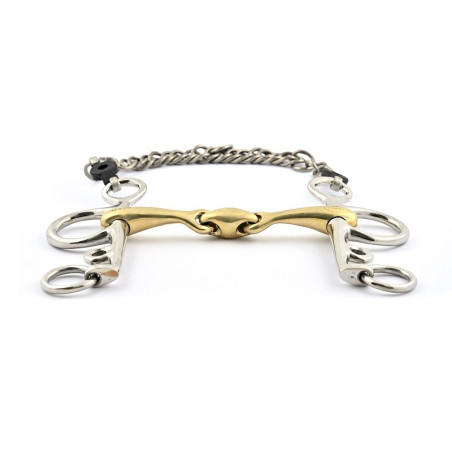 Pelham-Gebiss Jump'In doppelt gebrochen