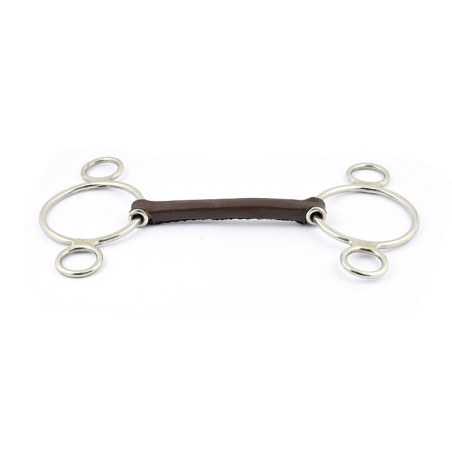 Gebiss Pessoa Jump'In aus rundem Leder