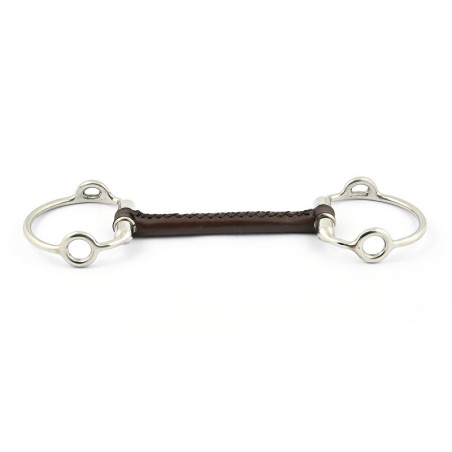 Gebiss mit Aufziehwirkung Jump'In aus rundem Leder