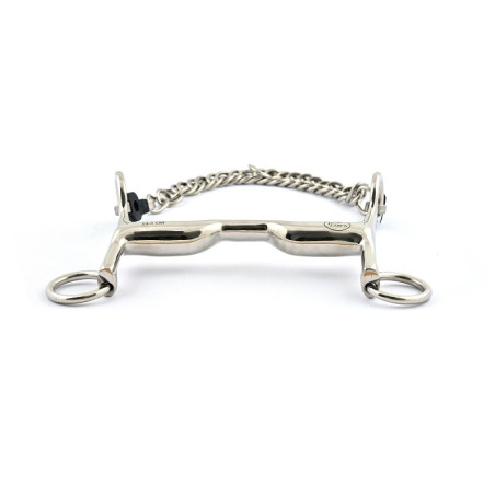 Gebissstange Jump'In mit kleinen Ästen und Zungenfreiheit aus Edelstahl