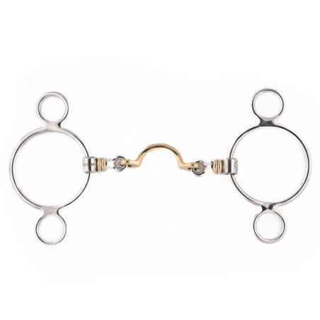 Gebiss Pessoa Jump'In mit Rollen und Zungenfreiheit