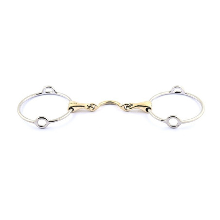 Gebiss Relever Jump'In große Ringe doppelt gebrochen mit Zungenfreiheit