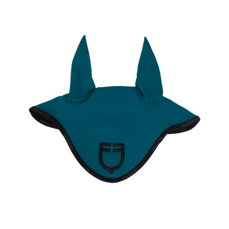 Fliegenhaube aus technischem Gewebe mit GP Equestro-Logo