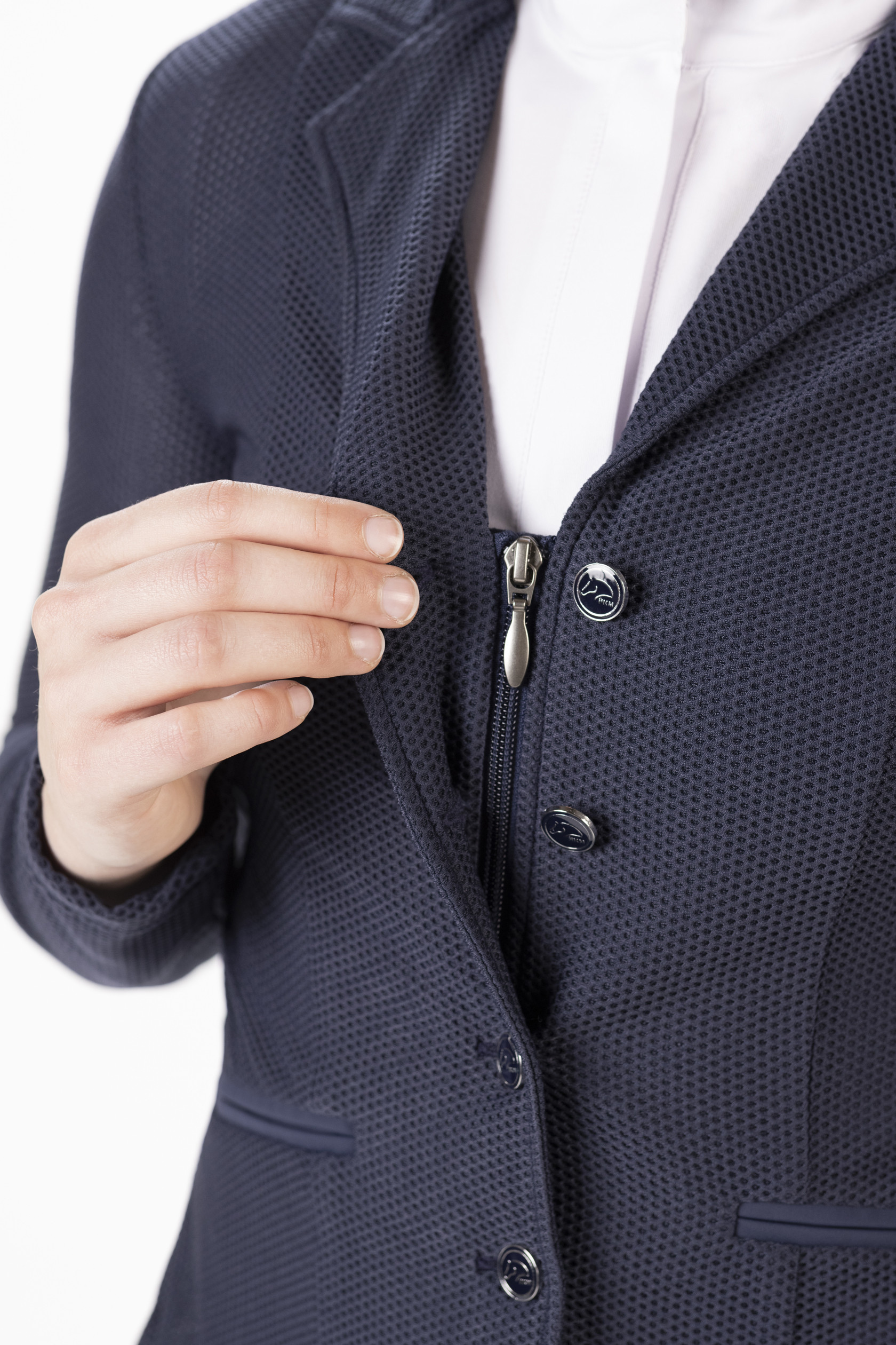Wettkampfjacke Mesh Linda HKM Dunkelblau