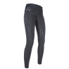 Leggings Mesh mit vollständigem Silikonbesatz HKM - Schwarz