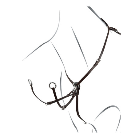 Brustblatt aus verstellbarem Leder Equestro