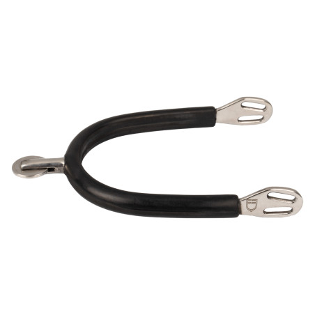 Sporen mit flachem rundem Rädchen, mit Gummi überzogen, Equestro