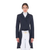 Damen-Turnier-Dressurfrack aus technischem Gewebe Equestro - Marineblazer