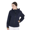 Dreilagige technische Damen-Regenjacke Equestro - Marine