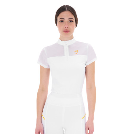 Damen-Poloshirt mit Mesh-Einsätzen Equestro