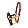 Nylonhalfter Flaggy Equestro - Schwarz / Rot / Gelb