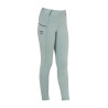 Mädchen-Leggings mit Grip und Equestro-Logo - Blauquarz