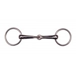 Gebiss 2 Ringe vernickelter Stahl dünne Mundstücke