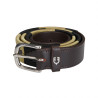 Leder-Gürtel mit Südwest-Motiv Equestro - Braun / Beige / Schwarz