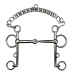 Gebrochenes Pelham-Gebiss aus vernickeltem Stahl Feeling