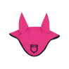 Fliegenhaube aus technischem Gewebe mit GP Equestro-Logo - Fuchsia / Schwarz