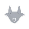 Fliegenhaube aus technischem Gewebe mit GP Equestro-Logo - Grau / Weiß