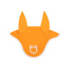 Fliegenhaube aus technischem Gewebe mit GP Equestro-Logo - Orange / Weiß