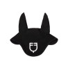 Fliegenhaube aus perforiertem Stoff mit Black Line Edition Equestro Logo - Schwarz