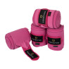 Atmungsaktive Fleece- und Elastik-Arbeitsbandagen im 4er-Set Equestro - Fuchsie