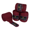 Ruhebandagen aus Wolle, 4er-Set, Equestro - Bordeaux