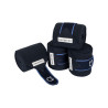 Polobanden Klettverschluss Trim 4er-Set Equestro - Marine / Hellblau