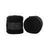 Polarfleece-Trainingsbandagen mit Klettverschluss Acavallo, 2er-Set - Schwarz
