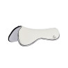 Formgedächtnis-Sattelkissen mit hexagonalem Gel-Grip und hinterer Erhöhung Acavallo - Weiß