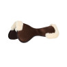 Acavallo Close Contact Memory Foam Schabracke mit Lammfell - Braun / Natur