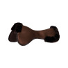 Acavallo Close Contact Memory Foam Schabracke mit Lammfell - Braun / braun