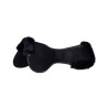 Acavallo Close Contact Memory Foam Schabracke mit Lammfell - Schwarz / schwarz