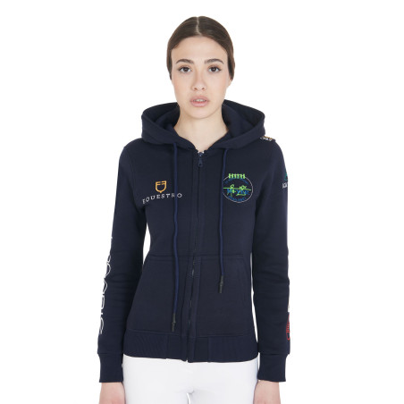 Damen-Sweatshirt mit Multi-Logo Equestro