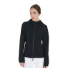 Damen-Softshelljacke mit figurbetontem Schnitt und versteckten Taschen Equestro - Schwarz