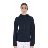 Damen-Softshelljacke mit figurbetontem Schnitt und versteckten Taschen Equestro - Marine
