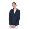 Wettkampfjacke Damen aus technischem Stretchstoff Equestro - Marine