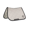 Spring-Sattelpad aus technischem Stoff mit gesticktem Logo Black Line Edition Equestro - Beige