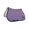 Spring-Sattelpad aus technischem Stoff mit gesticktem Logo Black Line Edition Equestro - Violette Dahlie