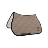 Spring-Sattelpad aus technischem Stoff mit gesticktem Logo Black Line Edition Equestro - Walnuss