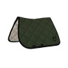 Spring-Sattelpad aus technischem Stoff mit gesticktem Logo Black Line Edition Equestro - Dunkelgrün / Schwarz