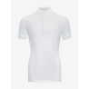 Wettkampf-Poloshirt Eva LeMieux Young Rider Kurzarm - Altes Modell Weiß