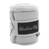 Arbeitbandagen aus Fleece und Elastik, 4er-Set Umbria Equitazione - Weiß