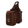 Vordere Tasche aus Lakota-Wildleder - Braun