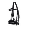 Zaum Evolution aus Leder ohne Doppellongen Equestro - Schwarz
