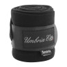 Ruhebandagen aus Fleece, 4 Stück, Umbria Equitazione - Schwarz
