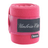 Ruhebandagen aus Fleece, 4 Stück, Umbria Equitazione - Fuchsie