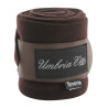 Ruhebandagen aus Fleece, 4 Stück, Umbria Equitazione - Dunkelbraun